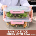 Razab 4 Pcs 1860ml / 63 Oz Large Glass Food Storage Containers - Image 2