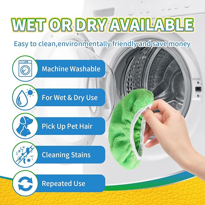 Reusable 100% Coral Fleece Mop Pads Compatible - Image 4