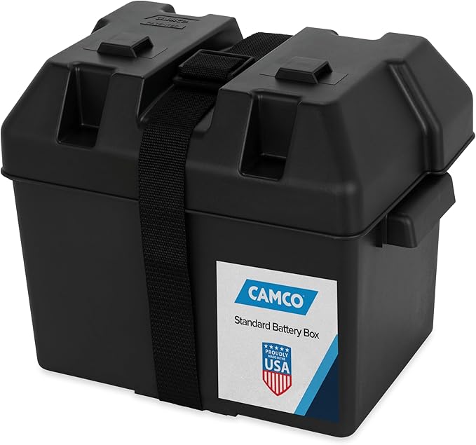 Camco Large Battery Box with Straps and Hardware by Camco