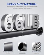 Closet Rods for Hanging Clothes, 17 to 54 Inches Stepless Adjustable Metal - Image 3