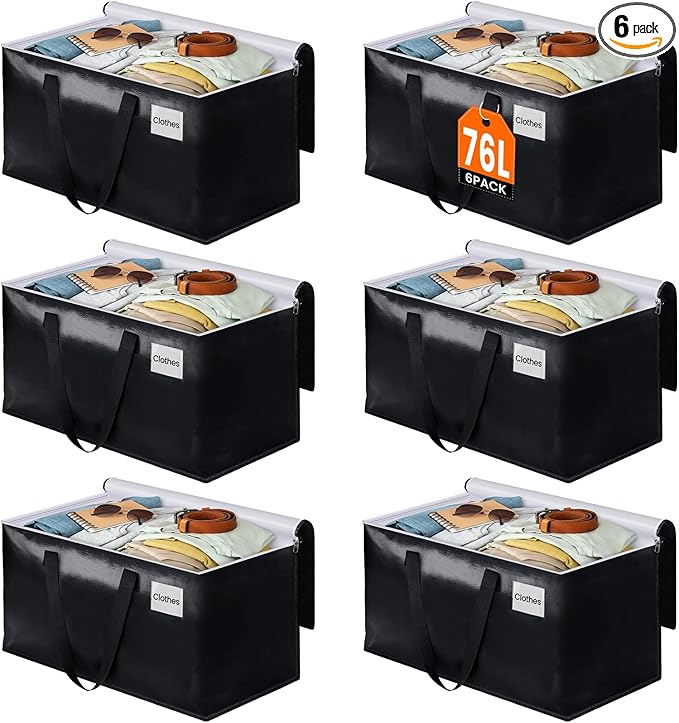 BlissTotes Moving Bags, Heavy Duty Moving Boxes by BlissTotes