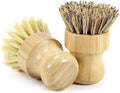 2-Pack Bamboo Dish Brush – Natural Dish Scrub Brush by DEBETOOL