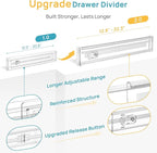 Vtopmart 4 Pack 2.36" Short Upgrade Drawer Dividers - Image 6
