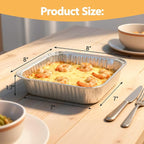 8x8 Thickened Aluminum Foil Pans, Food Prep, Steam Table, and Party Catering. - Image 5