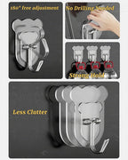 10 Pcs Heavy Duty Adhesive Hooks 10lb Max - Image 4