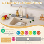 Diatomite Sink Protector for Kitchen, 23.6" Durable Faucet Mat Splash Guard - Image 3
