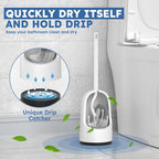 Toilet Brush, 2 Pack Toilet Brush and Holder Set - Image 5