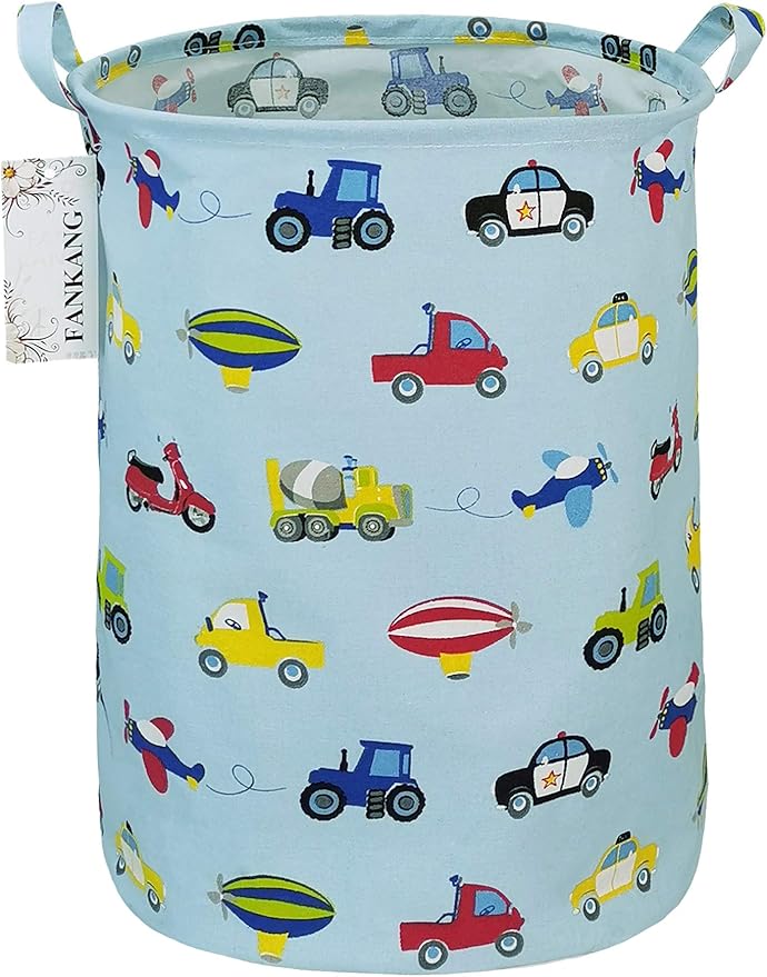 FANKANG Storage Basket, Nursery Hamper Canvas Laundry Basket Foldable by FANKANGStorageBasket