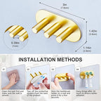 Electric Toothbrush Head Holder, Toothbrush Holders Wall Mounted, Adhesive - Image 9