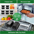 50 Pack 24 oz Meal Prep Containers Reusable - Image 5