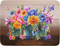 Spring Flowers Dish Drying Mat for Kitchen Counter 18x24in Vintage Plants by Kawani