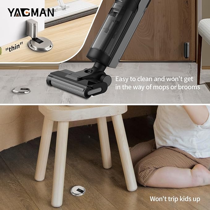 2 Pack Windproof Door Stoppers Adjustable Bottom of Door Holder No Drilling - Image 5