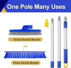 ITTAHO 12" Wide Floor Scrub and Grout Brush Set - Image 6