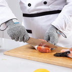 Dowellife 3 Pairs Cut Resistant Gloves Food Grade Level 5 Protection, Safety - Image 4