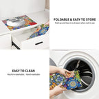 Boho Floral Dish Drying Mats for Kitchen Counter, Absorbent Microfiber Colorful - Image 9