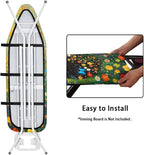 GLENLCWE Black Cat Hippie Flower Ironing Board Cover, 54x15 inches, Iron Board - Image 4