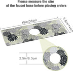 Sink Faucet Absorbing Mat, 2 Pack Drying Mat Around Faucet Sink Splash Guard - Image 4