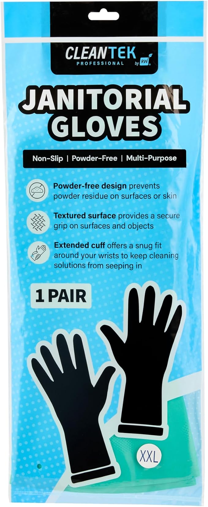 Restaurantware-Clean Tek Professional 15 Mil XXL Cleaning Gloves, 1 Pair Of - Image 14