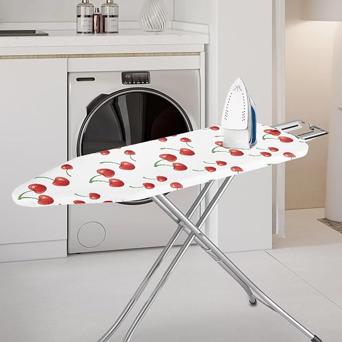 Cherry Print Durable Thick Padding Ironing Board Covers Stain Resistant Hook - Image 2