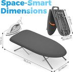 KINGBOARD Tabletop Ironing Board, Small Ironing Boards - Image 3