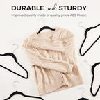 House Day Premium Velvet Hangers, Non-Slip Flocked Felt, Sturdy Coat & Suit - Image 3