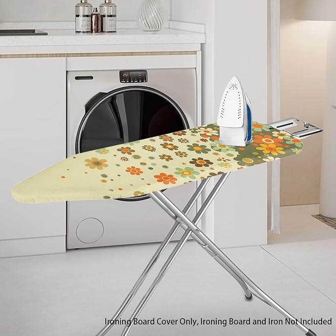 Hippie Flower Ironing Board Cover and Pad, Stretch Thick Scorch Resistant - Image 2