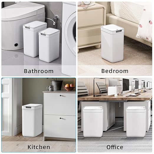 MOPALL 2 Pack Bathroom Trash Can - Image 6