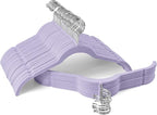 Velvet Hangers 50 Pack – Slim Non-Slip Flocked Hangers by Sishynio