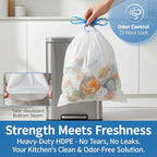 150 Count 3 Gallon Small Trash Bags Drawstring - Image 4