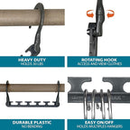 Wonder Hanger Max 10-Pack Space Saving Hangers, Reinforced Hooks Swivels 360° - Image 2