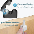 8 Pack Cord Organizer Holder, Rotatable Cable Clips, Spring Cord Holder - Image 3