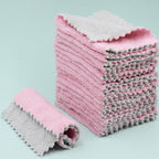 24PCS Kitchen Dishcloth, Microfiber Washcloth, Soft Cleaning Cloths, Coral - Image 8
