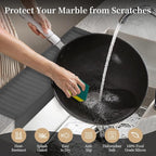 Sink Edge Protector with Suction Cup, Silicone Sink Splash Guard - Image 3