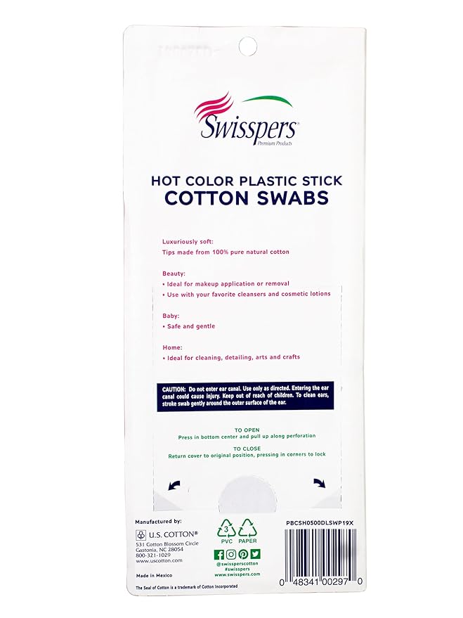 Swisspers Hot Colored Swab-500 ct - Image 6