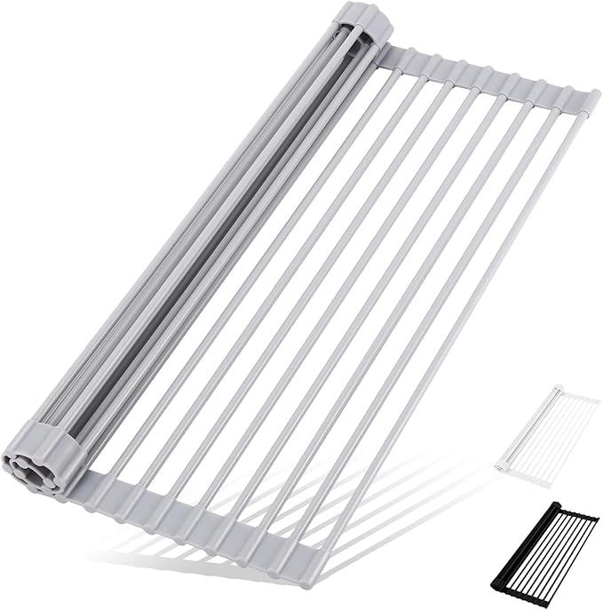 Roll Up Dish Drying Rack Over The Sink Kitchen Roll Up Sink Drying Rack by HANZENMA