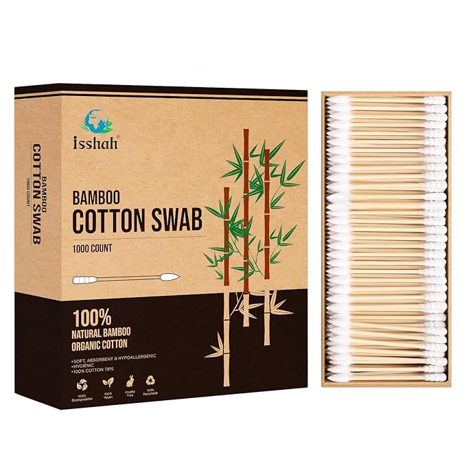 Bamboo Cotton Swabs by Isshah