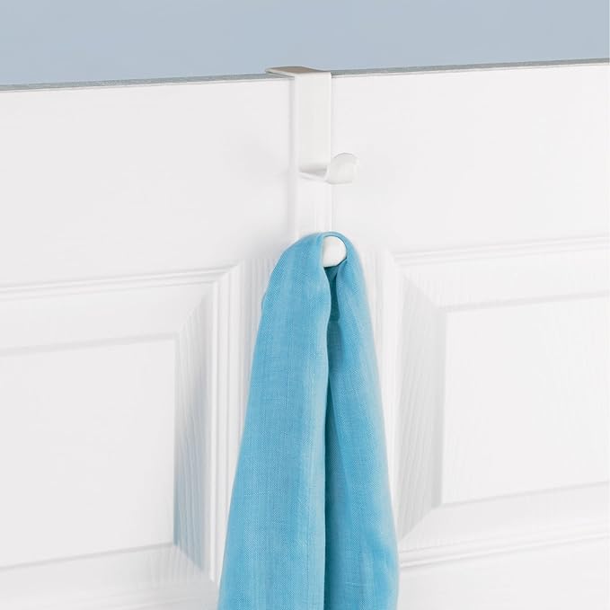 iDesign Over the Door Plastic Dual Hook Hanger - Image 4