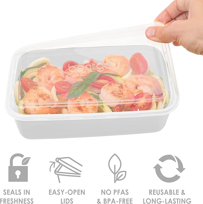 Bentgo 20-Piece Lightweight, Reusable BPA-Free 1-Compartment Containers - Image 4