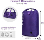 Travel Laundry Bag, Vacuum Compression Dirty Clothes Travel Bag, Waterproof - Image 2