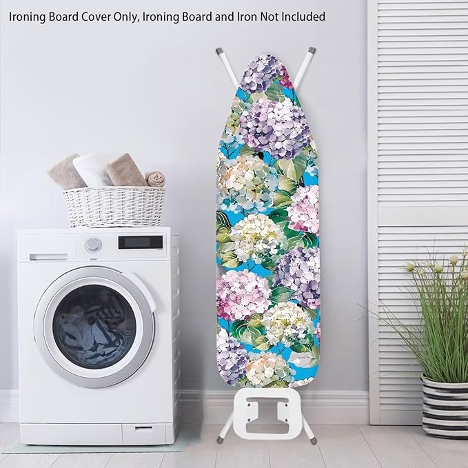 Hydrangea Ironing Board Cover Non Stick Scorch Ironing Board Cover and Pad - Image 3