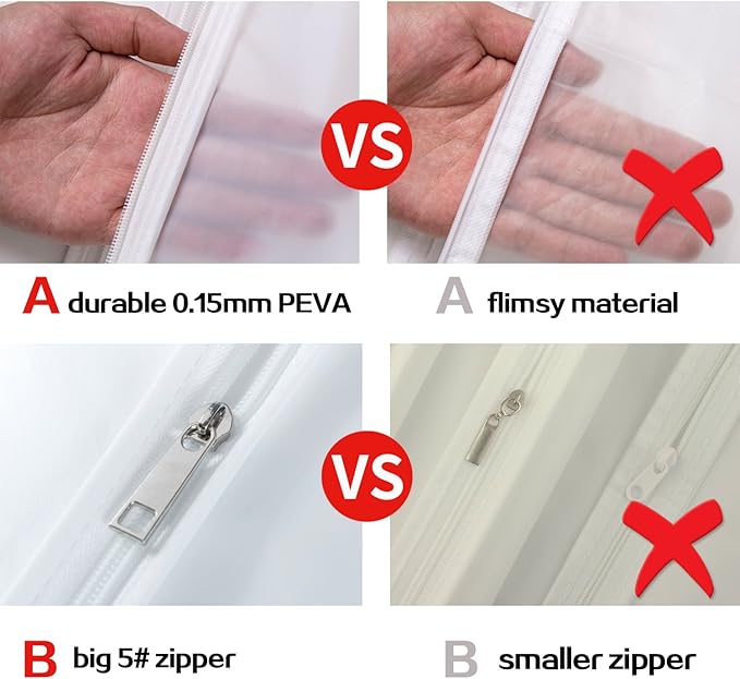 6 Pack Long Garment Bags - Image 8