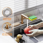 23.6 Inch Stone Faucet Mat for Kitchen Sink Splash Guard, Diatomite Sink - Image 4