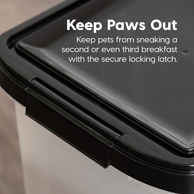 IRIS USA 25 Lbs / 32.5 Qt WeatherPro Airtight Pet Food Storage Container - Image 7