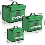OVONIC Lipo Safe Bag Fireproof Explosionproof Bag, Large Medium and Small - Image 5