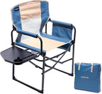 SUNNYFEEL Camping Directors Chair, Heavy Duty,Oversized Portable Folding Chair with Side Table, Pocket for Beach, Fishing,Trip,Picnic,Lawn,Concert Outdoor Foldable Camp Chairs by SunnyFeelCamping