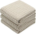 Waffle Weave Absorbent Kitchen Dish Towels by VeraSong