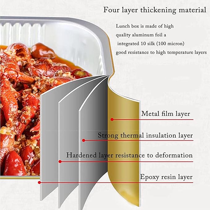 13 "x9 Aluminum foil Lasagna Pans, grill tray, sturdy disposable aluminum pan - Image 5