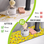 Sink Splash Guard Faucet Mat Rubber Ducky Absorbent Fast Drying Mat Sink - Image 6