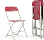 Flash Furniture Hercules Series Plastic Folding Chair - Red - 4 Pack 650LB Weight Capacity Comfortable Event Chair-Lightweight Folding Chair by FlashFurniture