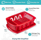 Tribello Sink Dish Drying Rack, Heavy Duty Hard Plastic Sink Set - Image 2